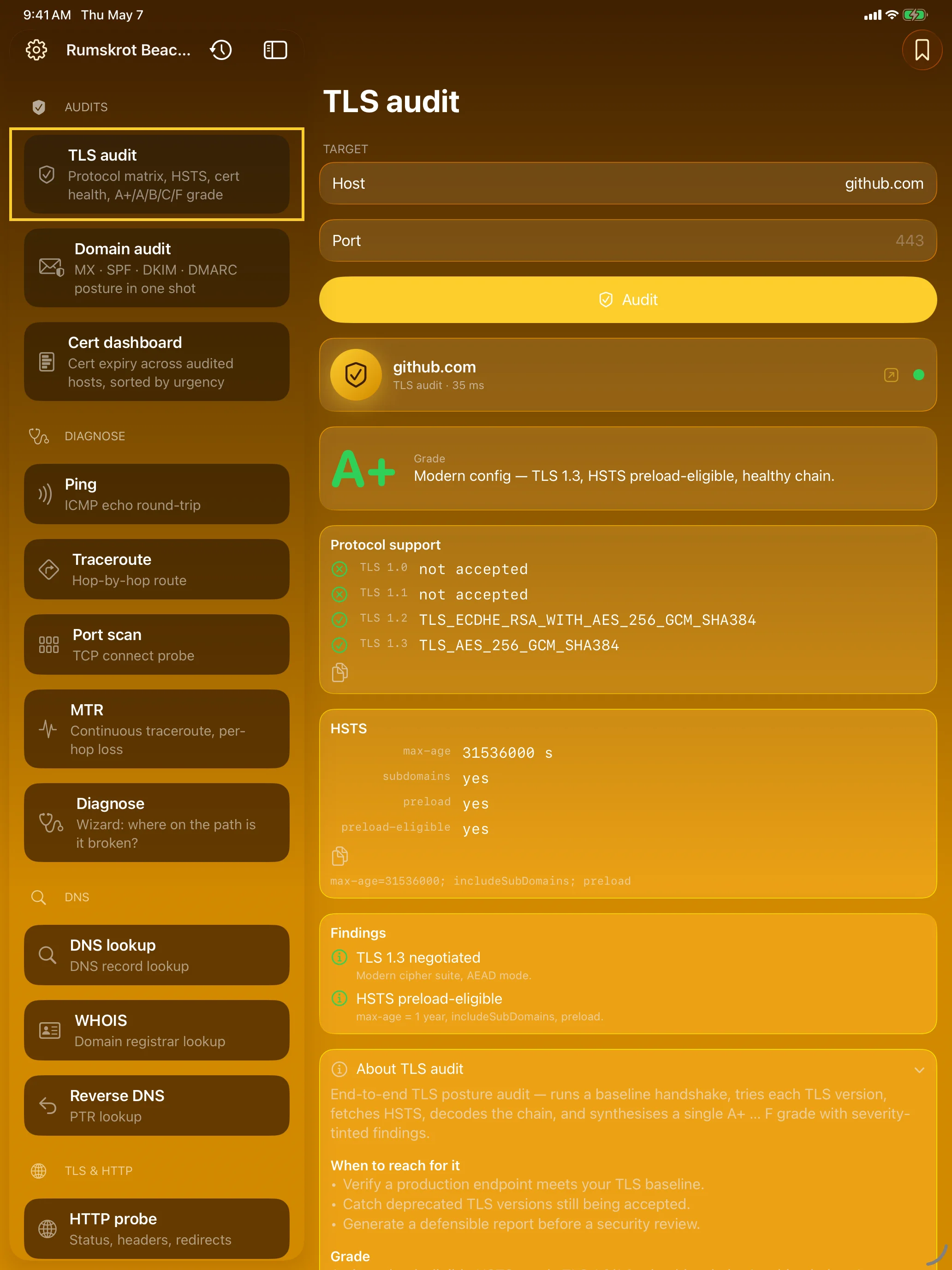 iPad - TLS Audit