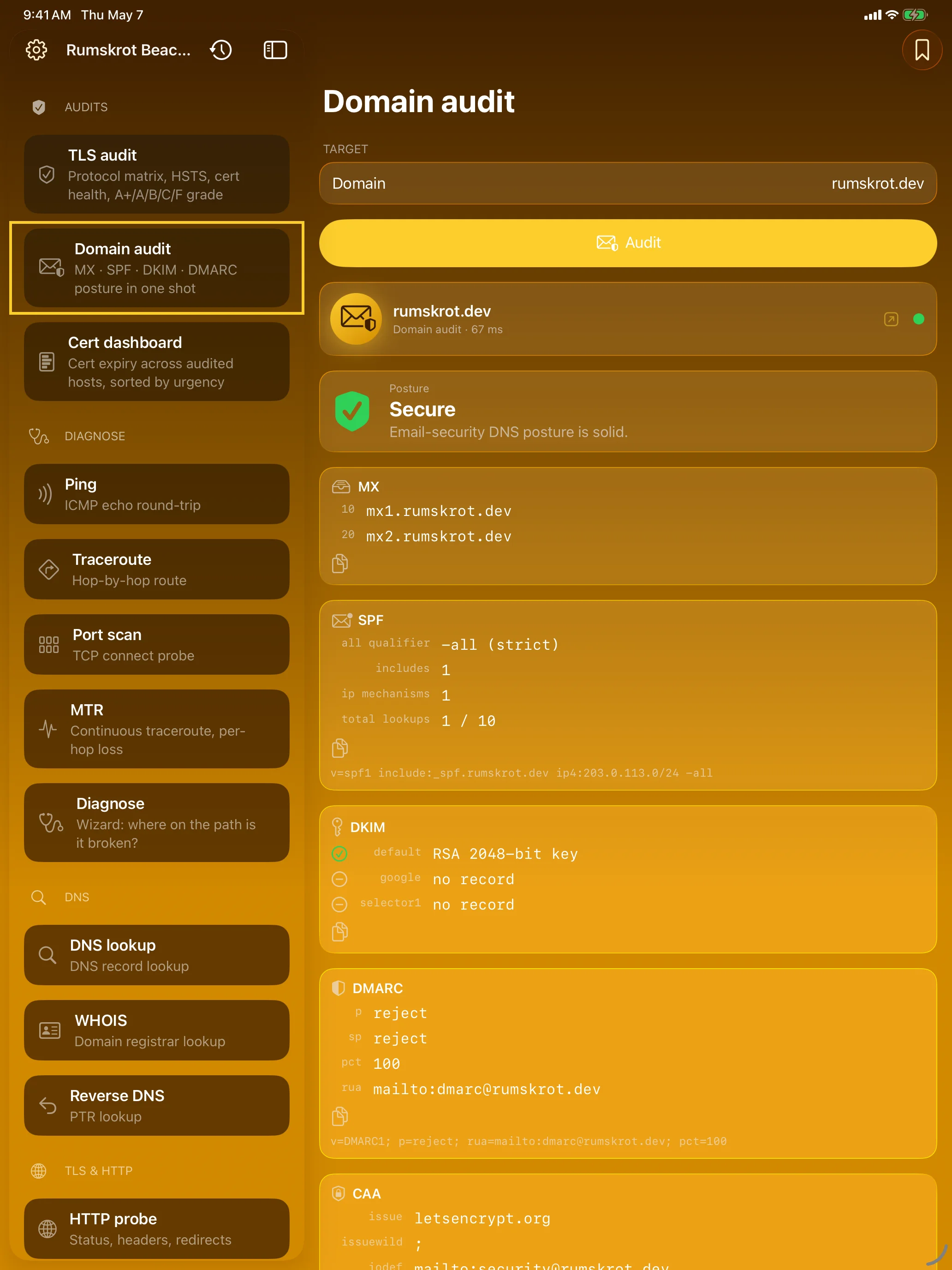 iPad - Domain Audit